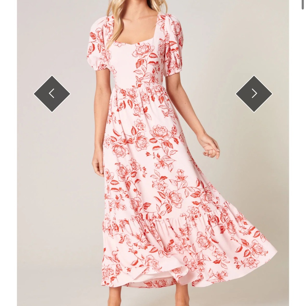 Pretty In Peonies Lynette Sweetheart Maxi Dress - Picture 5 of 5